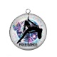 Pendentif Cabochon Argent - pole dance