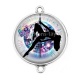 Connecteur Cabochon Argent - pole dance