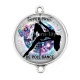 Connecteur Cabochon Argent - super prof de pole dance
