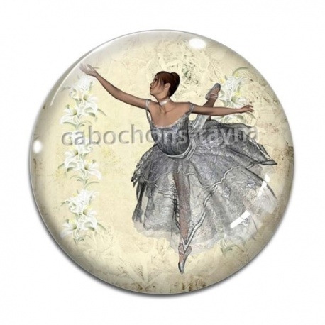 Cabochon Verre - Danseuse