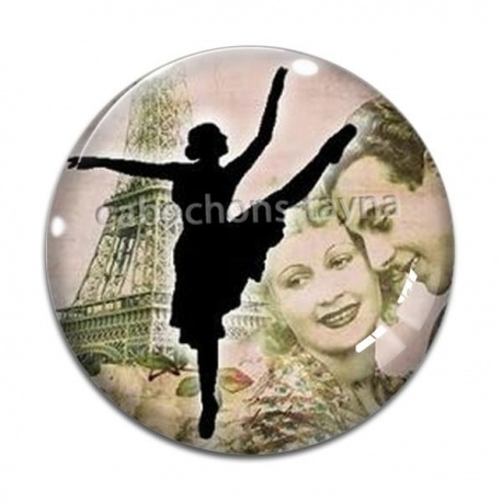 Cabochon Verre - danseuse