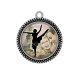 Pendentif Cabochon Argent - danseuse