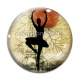 Cabochon Verre - danseuse