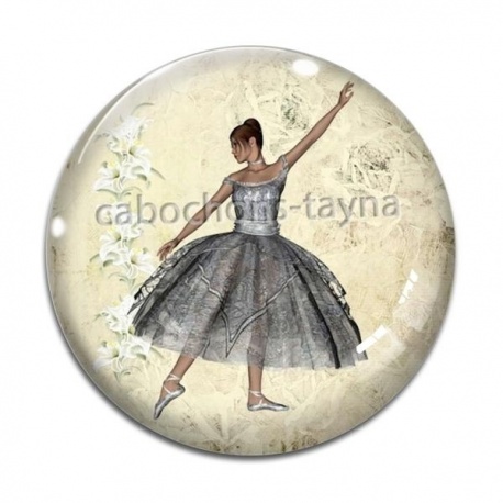 Cabochon Verre - danseuse