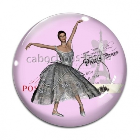 Cabochon Verre - danseuse