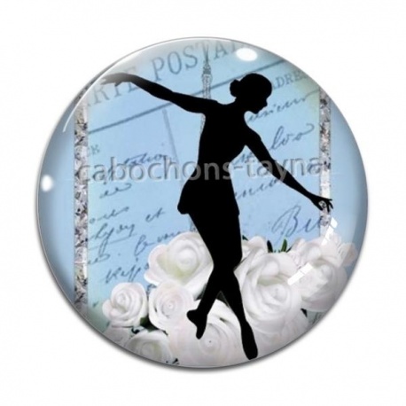 Cabochon Verre - danseuse