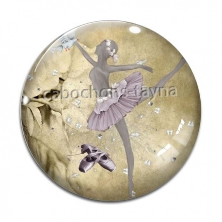 Cabochon Verre - danseuse