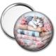 Miroir de poche - chat livre