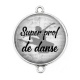 Connecteur Cabochon Argent - super prof de danse