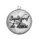 Pendentif Cabochon Argent - super prof de danse