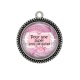 Pendentif Cabochon Argent - pour une super prof de danse