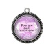 Pendentif Cabochon Argent - pour une super prof de danse