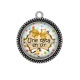 Pendentif Cabochon Argent - une tata en or