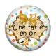Cabochon Verre - une tatie en or
