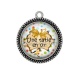 Pendentif Cabochon Argent - une tatie en or