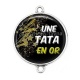 Connecteur Cabochon Argent - une tata en or
