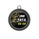 Pendentif Cabochon Argent - une tata en or