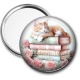 Miroir de poche - chat livre