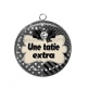 Pendentif Cabochon Argent - une tatie extra