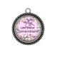 Pendentif Cabochon Argent - une soeur extraordinaire