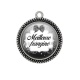Pendentif Cabochon Argent - meilleure frangine