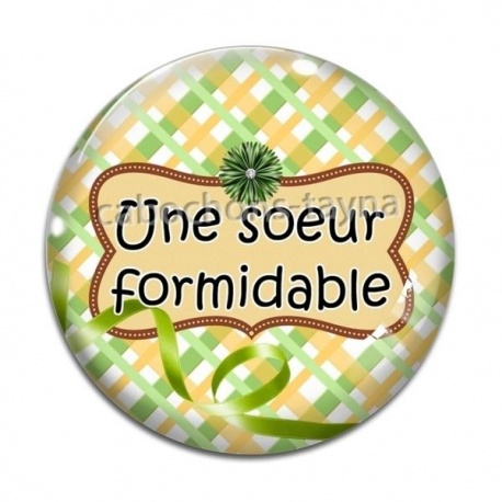 Cabochon Verre - une soeur formidable