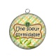 Pendentif Cabochon Argent - une soeur formidable
