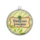 Pendentif Cabochon Argent - meilleure frangine