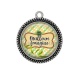 Pendentif Cabochon Argent - meilleure frangine