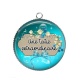 Pendentif Cabochon Argent - une tata extraordinaire