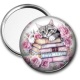Miroir de poche - chat livre
