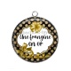 Pendentif Cabochon Argent - une frangine en or