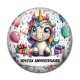 Cabochon Résine - joyeux anniversaire