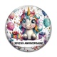 Cabochon Verre - joyeux anniversaire