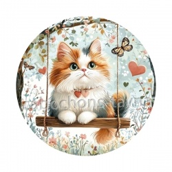 chat balançoire coeur