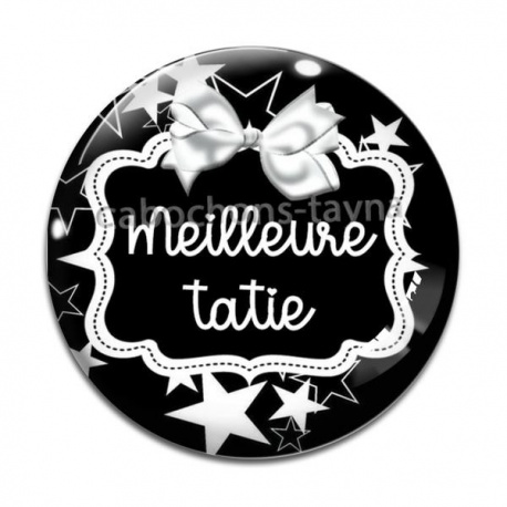 Cabochon Verre - meilleure tatie