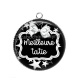 Pendentif Cabochon Argent - meilleure tatie