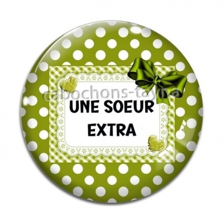 Cabochon Verre - une soeur extra