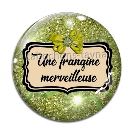 Cabochon Verre - une frangine merveilleuse