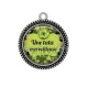 Pendentif Cabochon Argent - une tata merveilleuse