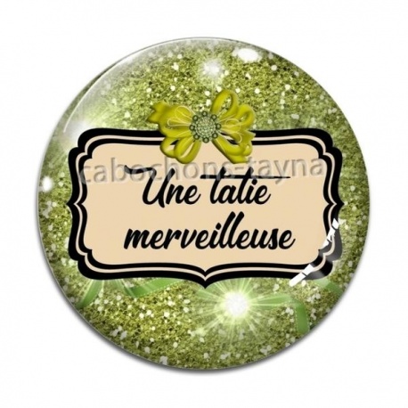 Cabochon Verre - une tatie merveilleuse