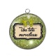 Pendentif Cabochon Argent - une tatie merveilleuse