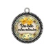 Pendentif Cabochon Argent - une tatie extraordinaire