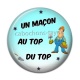 Cabochon Résine - un maçon au top du top