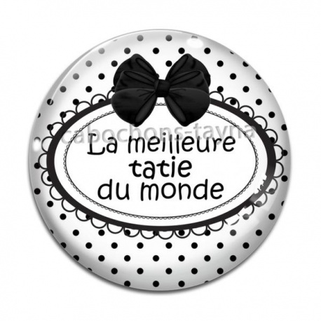 Cabochon Verre - la meilleure tata du monde