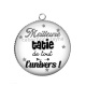 Pendentif Cabochon Argent - meilleure tatie de tout l'univers