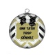 Pendentif Cabochon Argent - une tatie trop géniale