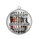 Pendentif Cabochon Argent - surveillant de pénitencier au top