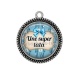 Pendentif Cabochon Argent - une super tata