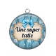 Pendentif Cabochon Argent - une super tatie
